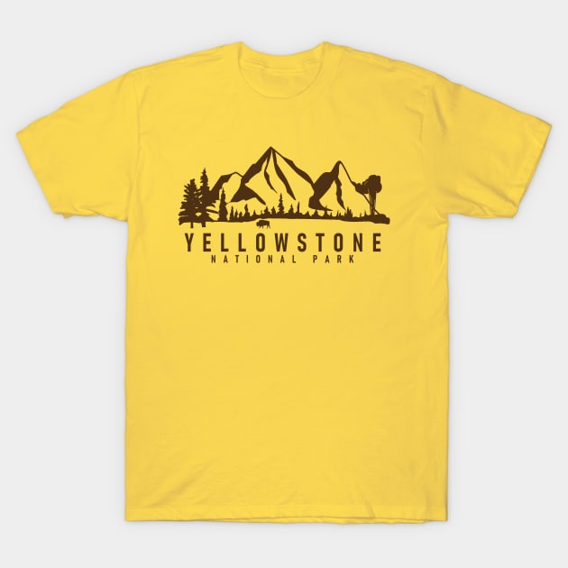 Yellowstone National Park T-Shirt by Etopix